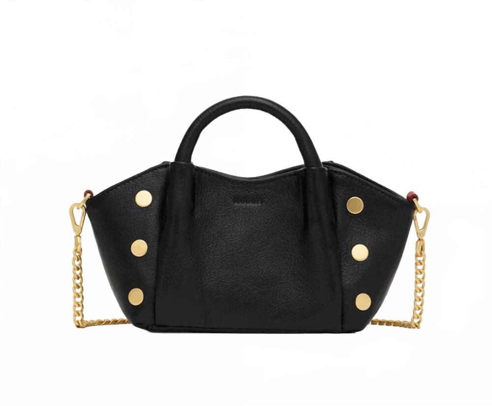 NEW HAMMITT paul mini clutch bag in black press